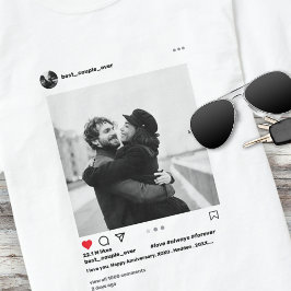 Camiseta Casais modernos Instagram Melhor Casal de Fotograf