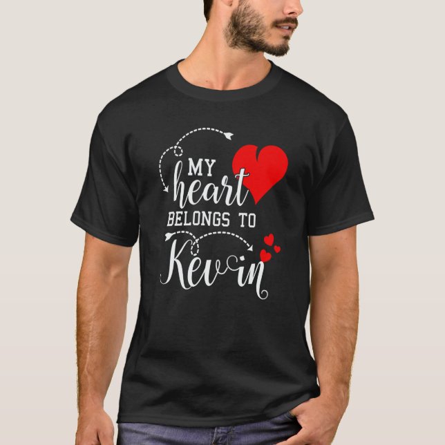 Camiseta Casais que Combinam com Meu Coração Pertencem a Ke (Frente)