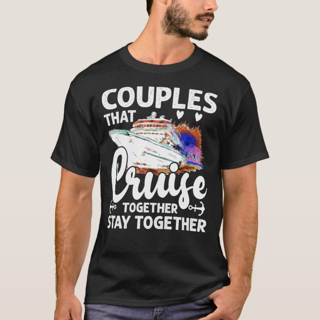 Camiseta Casais que cruzam juntos marido e mulher crui (Frente)