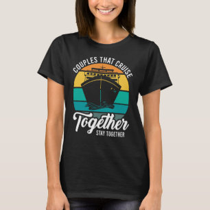 Camiseta Casais Que Cruzam Juntos Permanecem Juntos Em Cruz