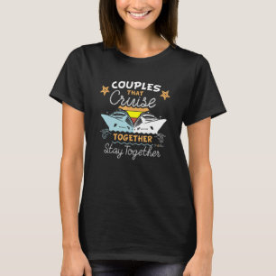 Camiseta Casais que navegam juntos permanecem juntos Oh Shi