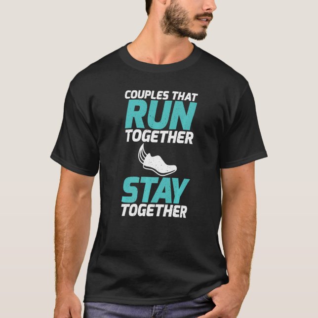 Camiseta Casais que trabalham juntos ficam juntos Partner R (Frente)