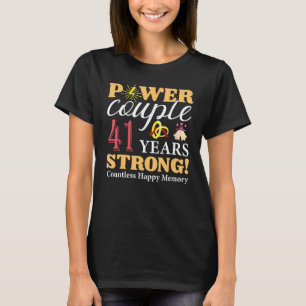 Camiseta Casal 41 Anos De Energia, 41rua, Anniver De Casame