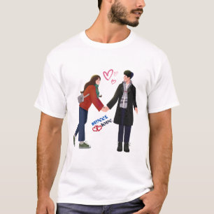 Camiseta casal adorável, amante viagem novo