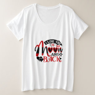 Camiseta Casal Art I Love You To Moon
