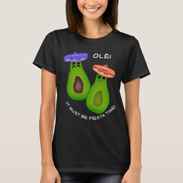Camiseta Casal Avocado w Sombreros (Frente)