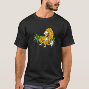 Camiseta Casal Balançador de Abacaxi Balançando de Cabeça p