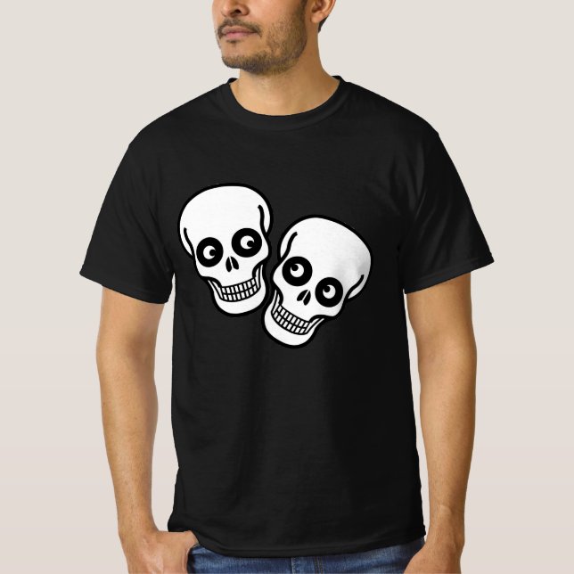 Camiseta Casal Calavera Dia Dos Mortos  (Frente)
