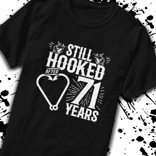 Camiseta Casal Casado 71 Anos - Aniversário De Casamento De