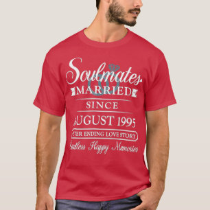 Camiseta Casal Casado Desde agosto de 1995, 27ª Casada Ann