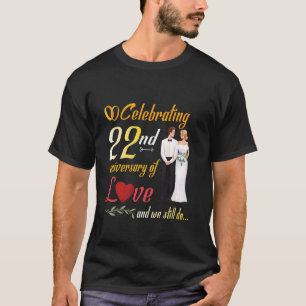 Camiseta Casal Celebrando O 22º Aniversário Do Amor E Nós
