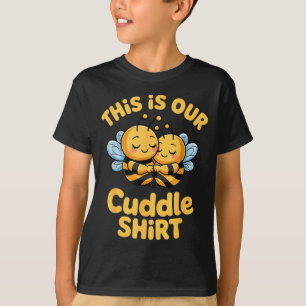 Camiseta Casal de Abelhas Engraçado Fofinho Casal 