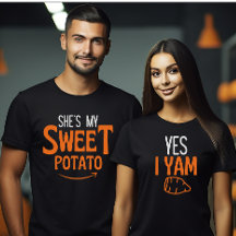 Casal de Ação de Graças de Halloween combinando Si