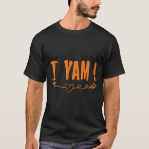 Camiseta Casal de Ação de Graças Ela é minha batata doce