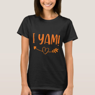Camiseta Casal de Ação de Graças Ela é minha batata doce
