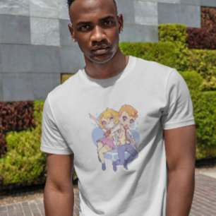 Camiseta Casal de anime Chibi