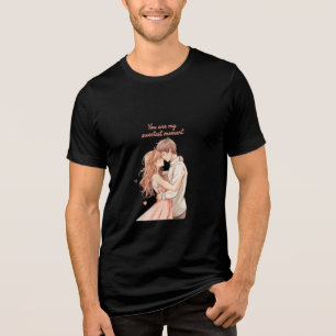Camiseta Casal de Anime Romântico - Doce Momento de Valenti