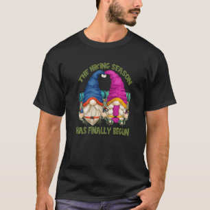 Camiseta Casal de Camping de Vida de Mochileiro Com Gnomos