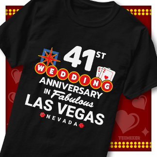 Camiseta Casal de casamento de 41º aniversário fabuloso em
