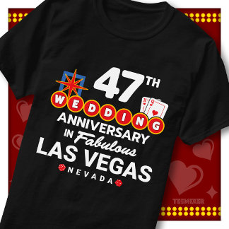 Camiseta Casal de casamento de 47º aniversário fabuloso em