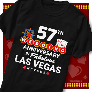 Camiseta Casal de casamento de 57º aniversário fabuloso em
