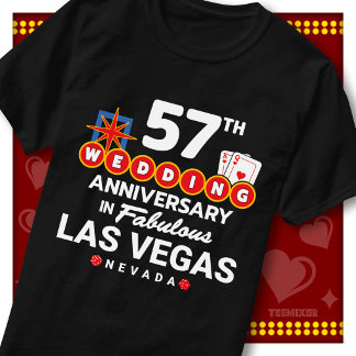 Camiseta Casal de casamento de 57º aniversário fabuloso em