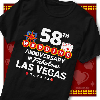 Camiseta Casal de casamento de 58º aniversário fabuloso em