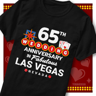 Camiseta Casal de casamento de 65º aniversário fabuloso em 