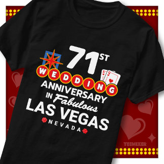 Camiseta Casal de casamento de 71º aniversário fabuloso em
