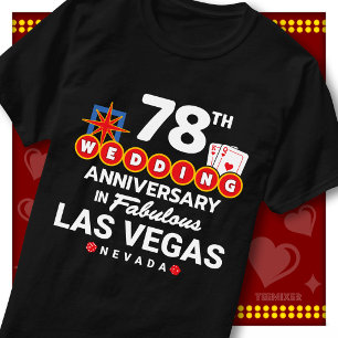 Camiseta Casal de casamento de 78º aniversário fabuloso de 