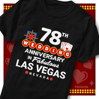 Camiseta Casal de casamento de 78º aniversário fabuloso de