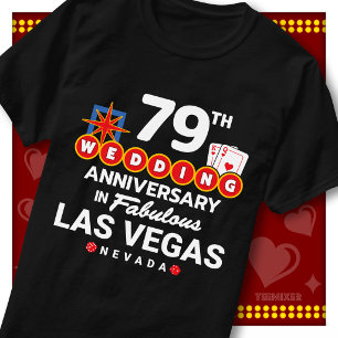 Camiseta Casal de casamento de 79º aniversário fabuloso em