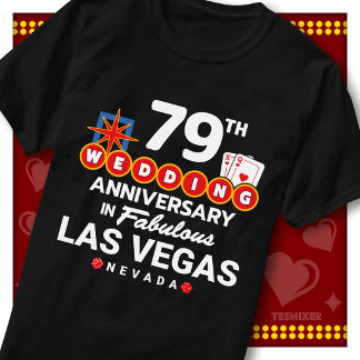 Camiseta Casal de casamento de 79º aniversário fabuloso em