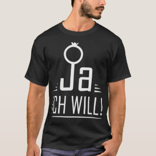 Camiseta Casal de casamento JGA galinha festeira de lua de 