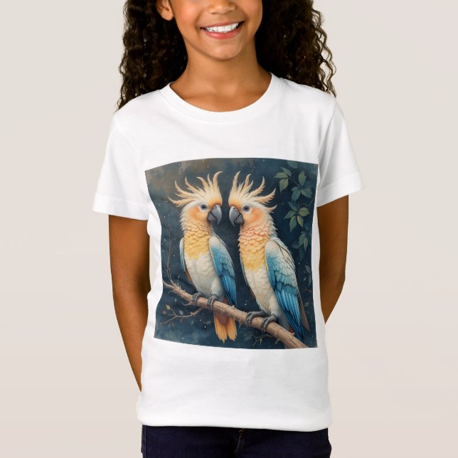Camiseta Casal de Cenoura Cockatoo (Frente)