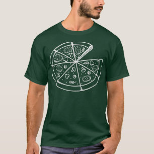 Camiseta Casal De Correspondência Da Pizza Slice Para Pizza