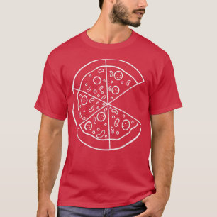 Camiseta Casal De Correspondência Da Pizza Slice Para Pizza
