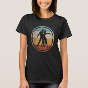 Camiseta Casal de Dança Retro Vintage Casal de Tango Salsa 