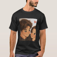 Casal de Desenho Animado Fofo