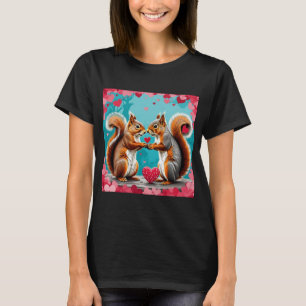 Camiseta Casal de esquilos apaixonados
