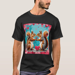 Camiseta Casal de esquilos apaixonados