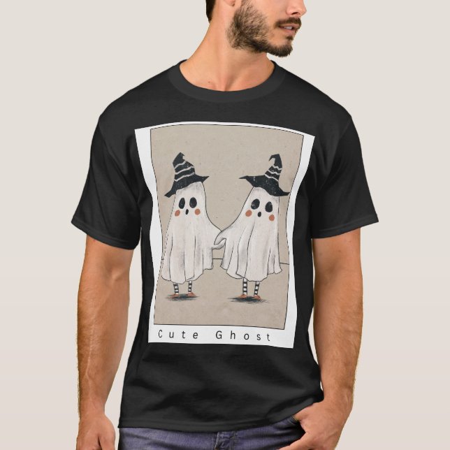 Camiseta Casal de Fantasmas Fofo (Frente)