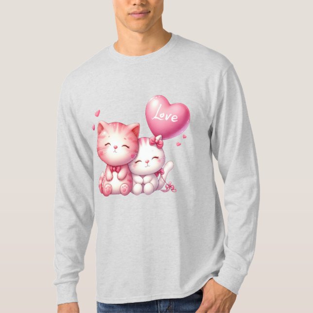 Camiseta Casal de Gato Rosa (Frente)