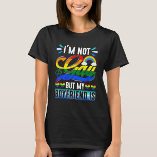 Camiseta Casal de Orgulho LGBT Engraçado Eu não sou Gay, ma