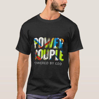 Camiseta Casal De Poder Acionado Por Deus Casal Cristão