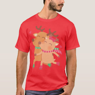 Camiseta Casal de Renas de Pé-Cento