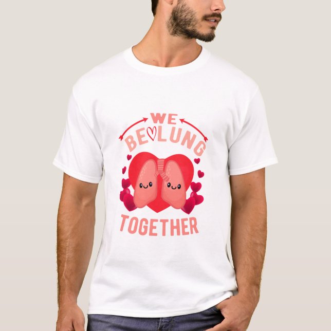 Camiseta Casal de Terapia Respiratória Somos pulmões juntos (Frente)
