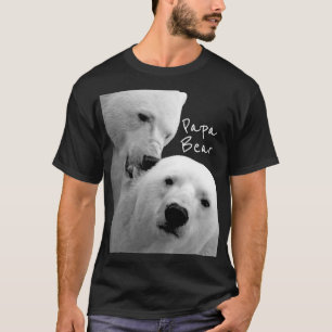 Camiseta Casal de Urso Polar Ártico Adora Paixão