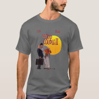 Casal design Dois Homem Falando Poster Comédia Com