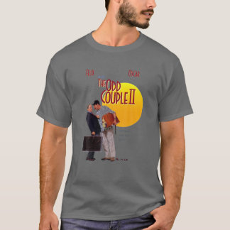 Camiseta Casal design Dois Homem Falando Poster Comédia Com